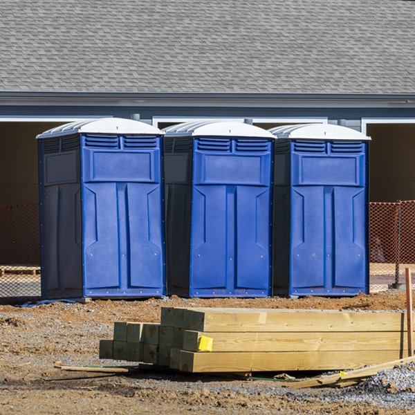 what is the expected delivery and pickup timeframe for the porta potties in Granite Springs NY